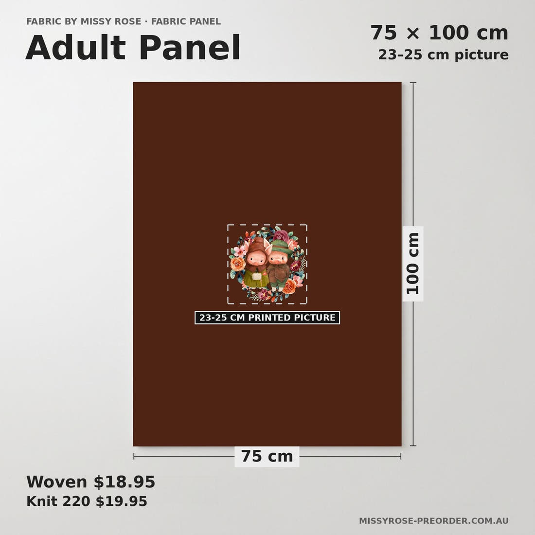 Design 479 Rustic Pigs Panel adult panel sizing – 23–25 cm printed picture on 75 × 100 cm fabric | Fabric by Missy Rose