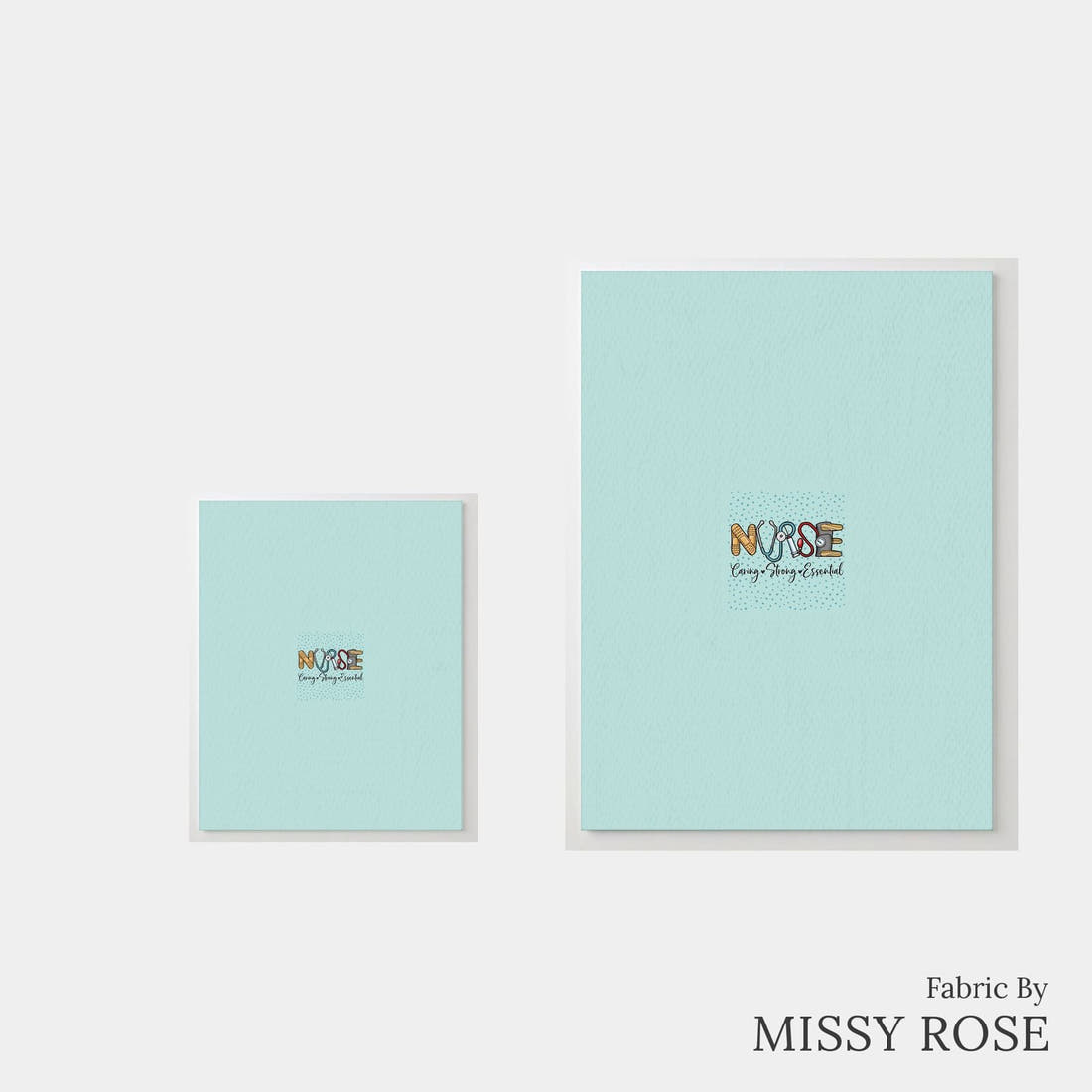 Design 482 Nursing Panel – universal and adult panel sizes side by side | Fabric by Missy Rose