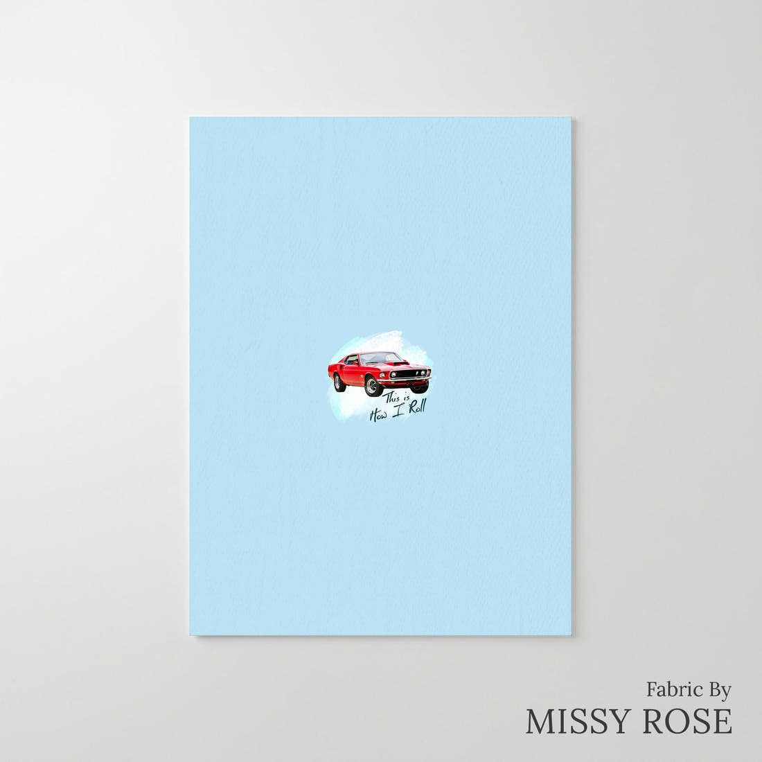Design 509 Cars Panel – printed fabric panel with centred picture, custom printed to order | Fabric by Missy Rose