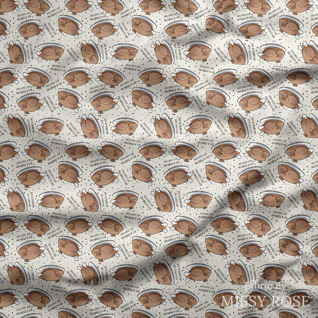 Design 514 Turkey Fabric draped fabric mockup – custom printed fabric by the metre | Fabric by Missy Rose