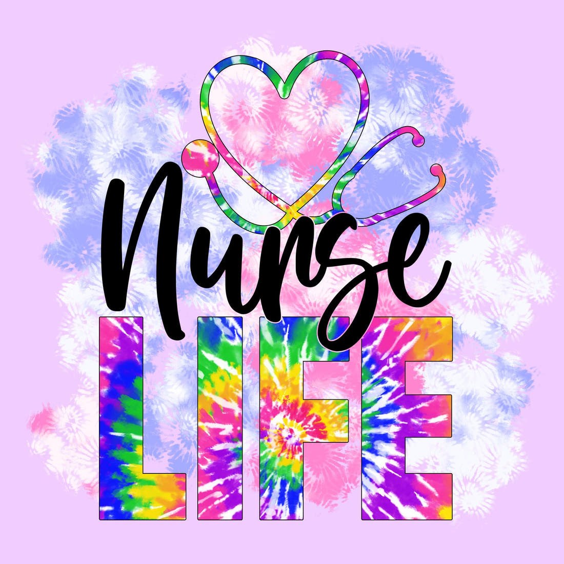 Design 515 Nurse Life Panel – full artwork close-up of the printed picture | Fabric by Missy Rose