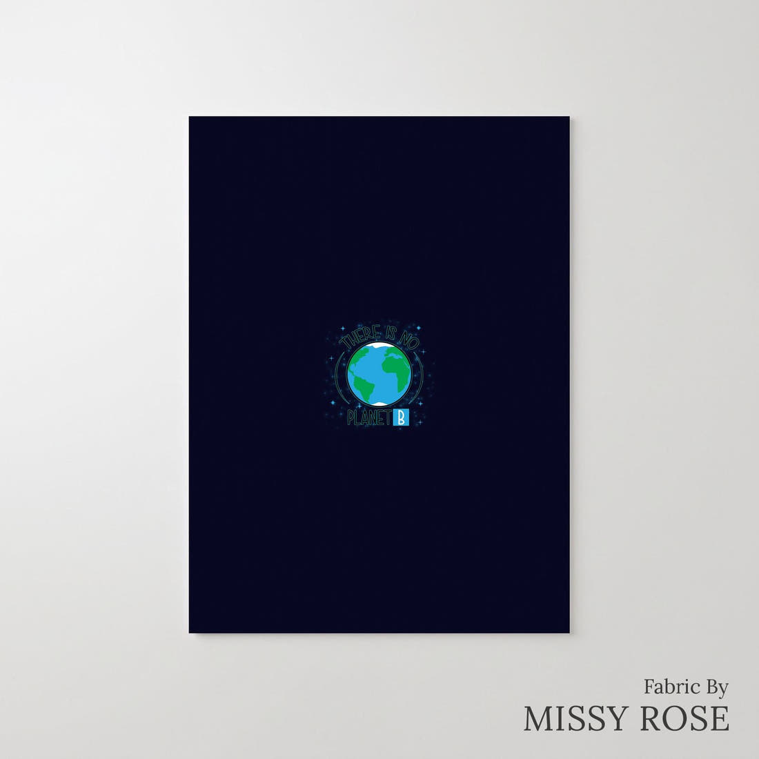Design 516 Planet B Panel – printed fabric panel with centred picture, custom printed to order | Fabric by Missy Rose
