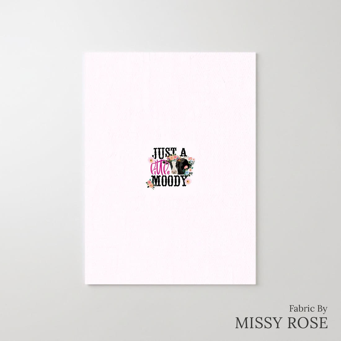 Design 526 Moody Panel – printed fabric panel with centred picture, custom printed to order | Fabric by Missy Rose