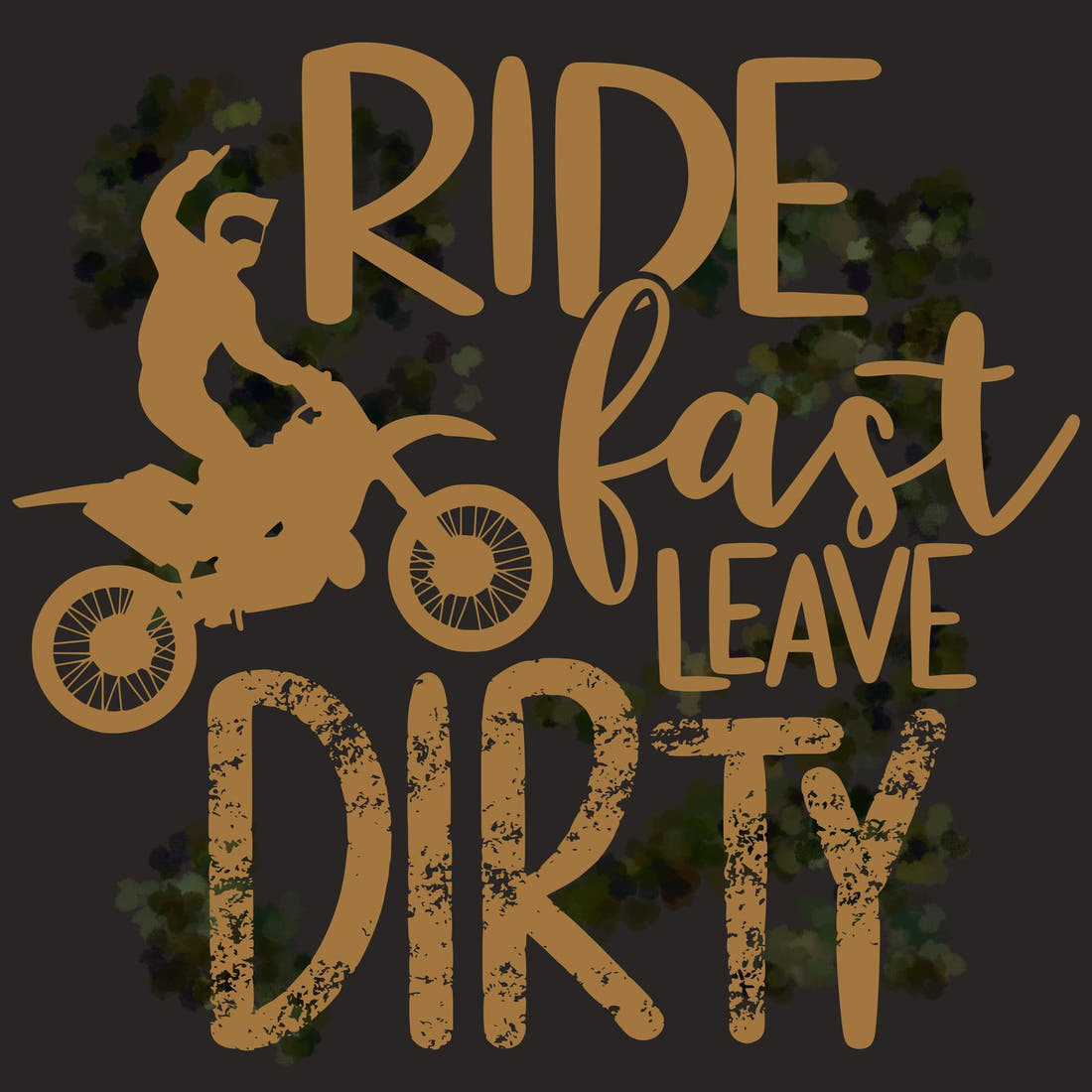 Design 527 Motocross Panel – full artwork close-up of the printed picture | Fabric by Missy Rose