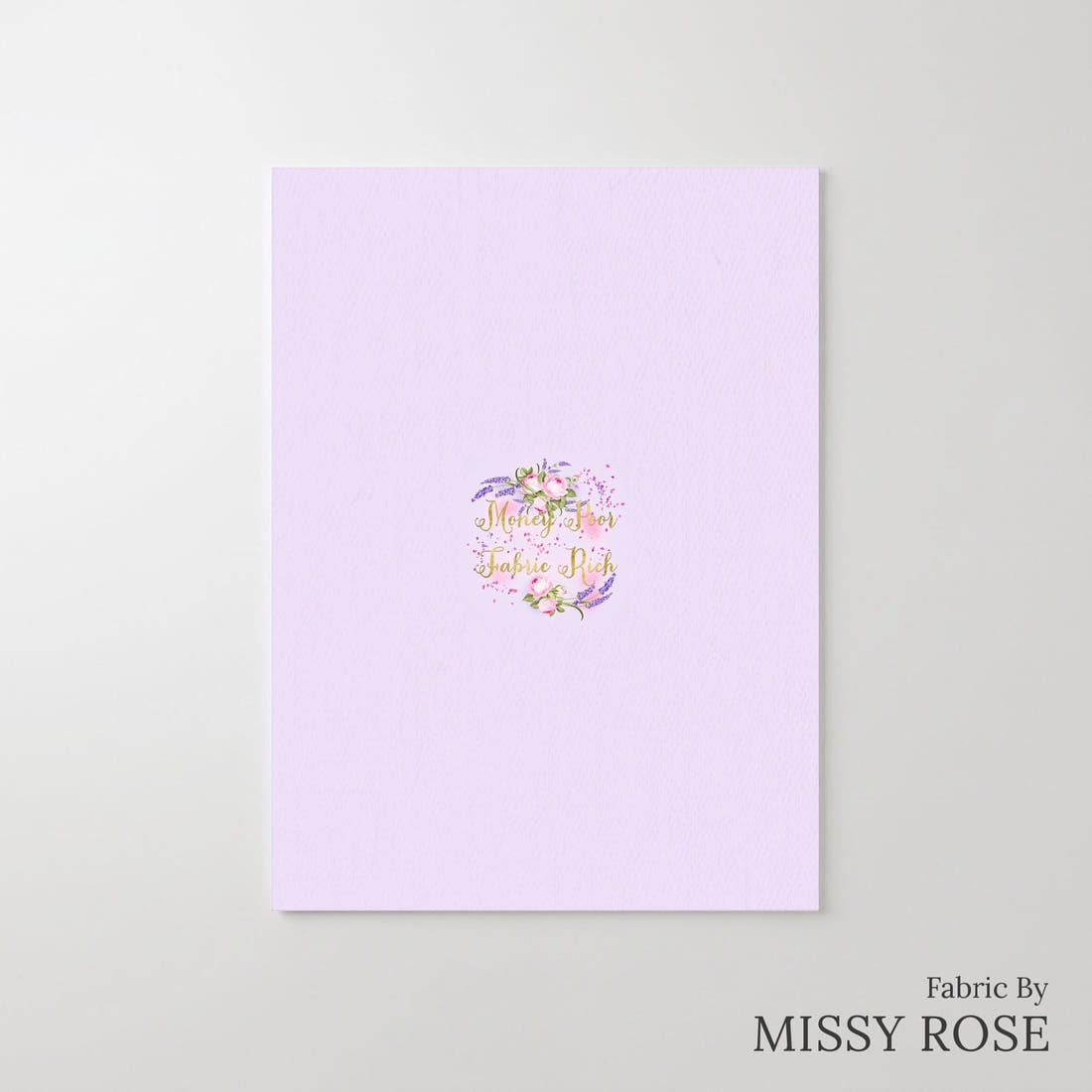 Design 528 Fabric Rich Panel – printed fabric panel with centred picture, custom printed to order | Fabric by Missy Rose