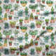 Design 529 - White Cactus Fabric