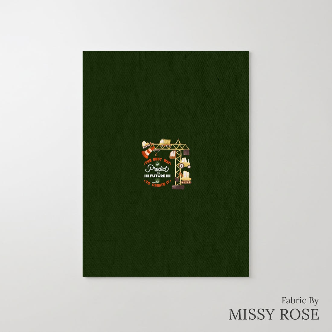 Design 53 Building Panel – printed fabric panel with centred picture, custom printed to order | Fabric by Missy Rose