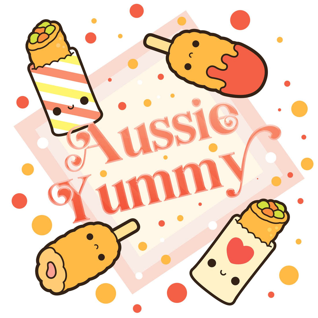 Design 532 Australian Foods Panel – full artwork close-up of the printed picture | Fabric by Missy Rose