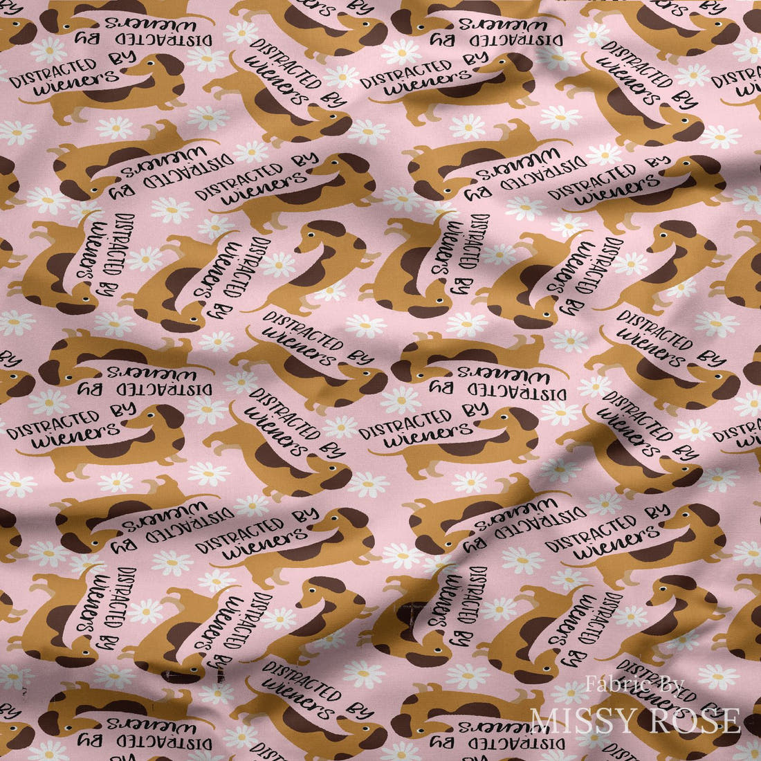 Design 543 Wiener Fabric draped fabric mockup – custom printed fabric by the metre | Fabric by Missy Rose