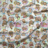 Design 566 - Summer Sloths Fabric