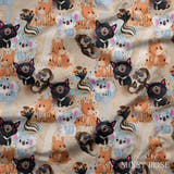 Design 569 - Neutral Aussie Animals Fabric