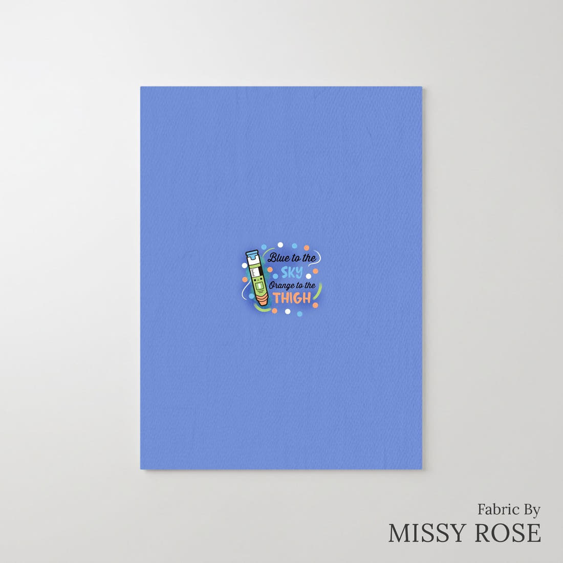 Design 57 Green Epi Pen Panel – printed fabric panel with centred picture, custom printed to order | Fabric by Missy Rose