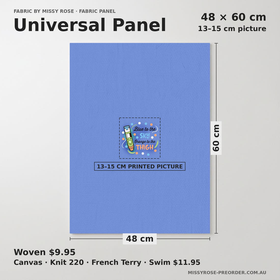Design 57 Green Epi Pen Panel universal panel sizing – 13–15 cm printed picture on 48 × 60 cm fabric | Fabric by Missy Rose