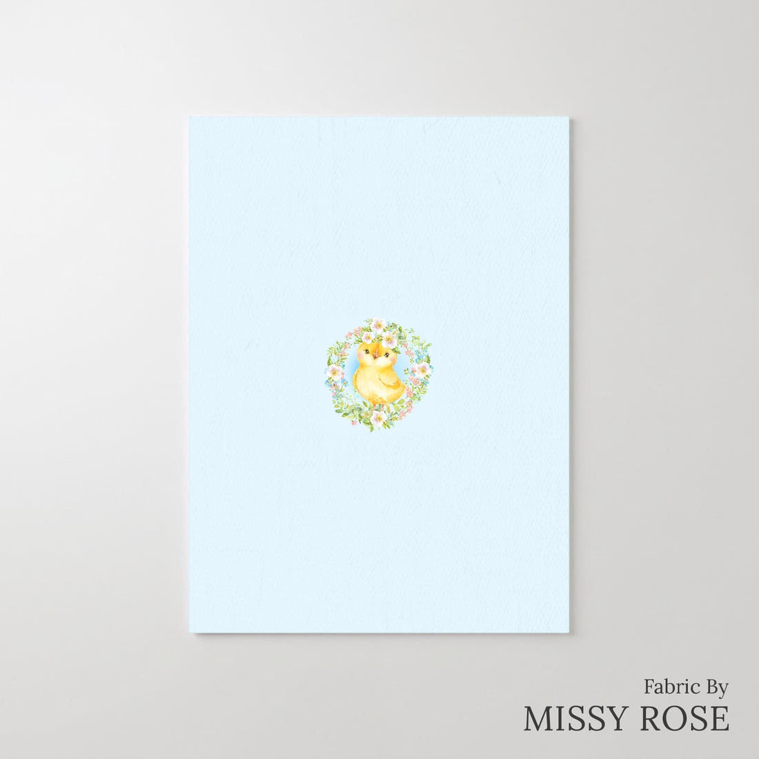 Design 585 Cute Chicken Panel – printed fabric panel with centred picture, custom printed to order | Fabric by Missy Rose