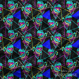Design 593 - Geometric Dinosaur Fabric