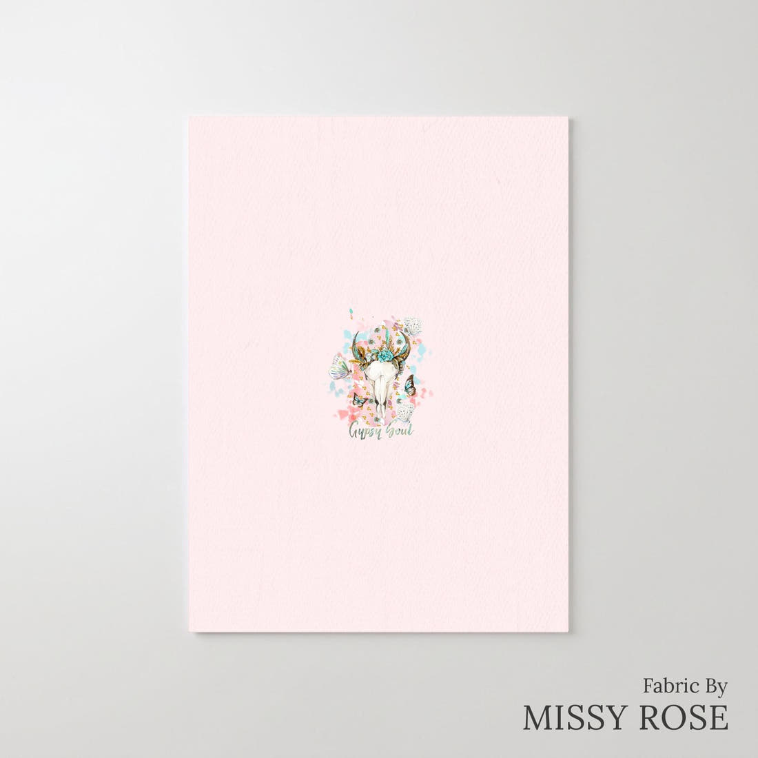 Design 608 Gypsy Soul Panel – printed fabric panel with centred picture, custom printed to order | Fabric by Missy Rose