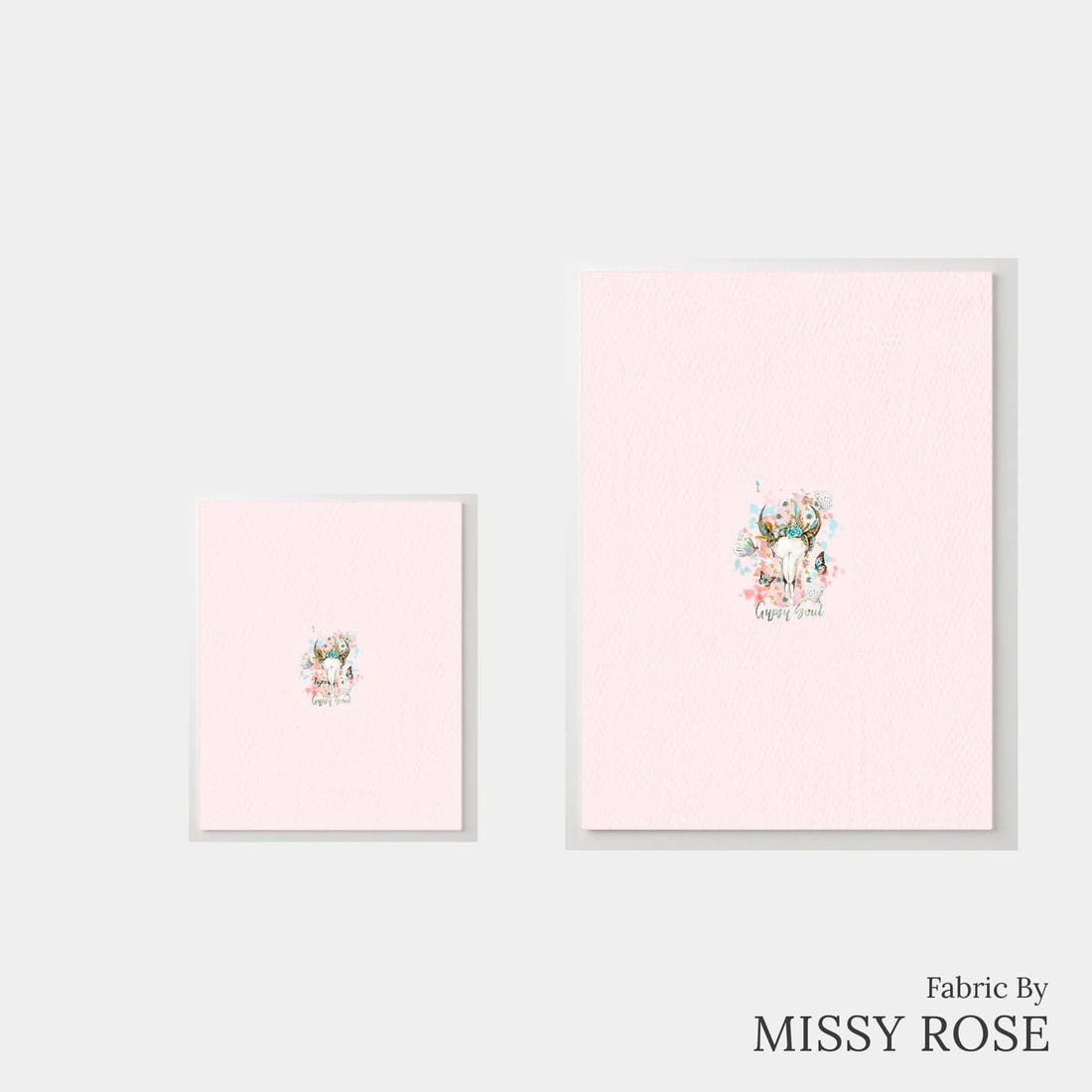 Design 608 Gypsy Soul Panel – universal and adult panel sizes side by side | Fabric by Missy Rose