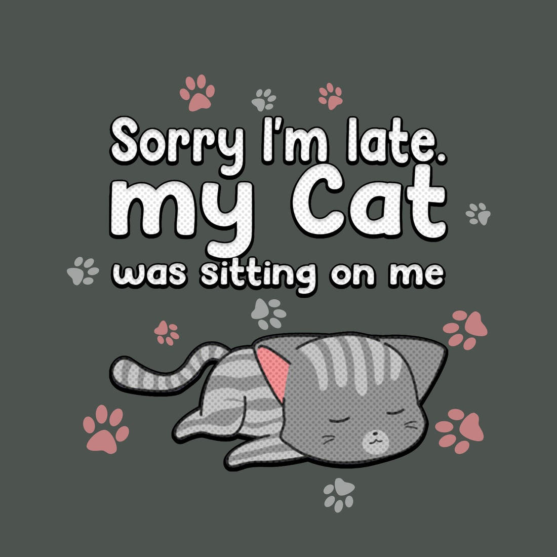 Design 612 Cat Panel – full artwork close-up of the printed picture | Fabric by Missy Rose