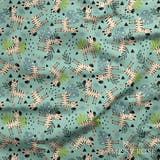 Design 621 - Teal Zebra Fabric