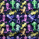 Design 625 - Neon Skeleton Fabric