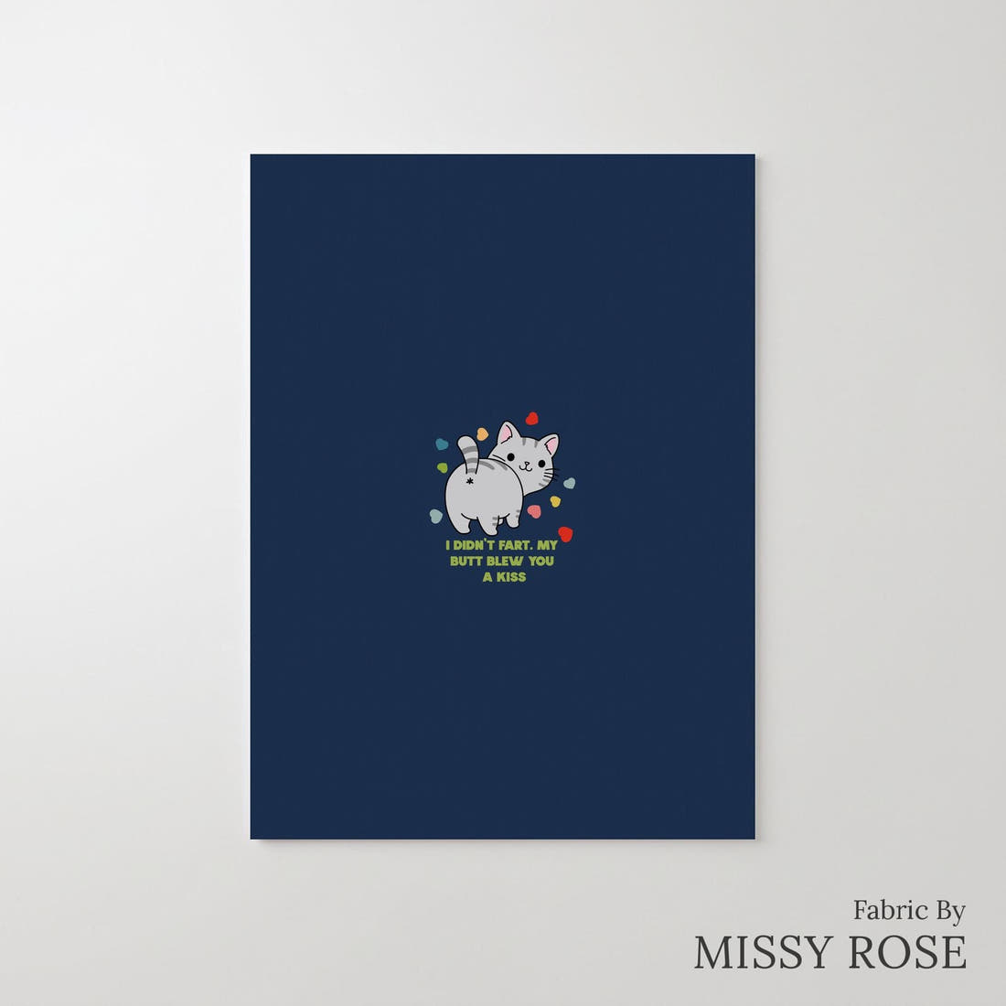 Design 633 Funny Cats Panel – printed fabric panel with centred picture, custom printed to order | Fabric by Missy Rose