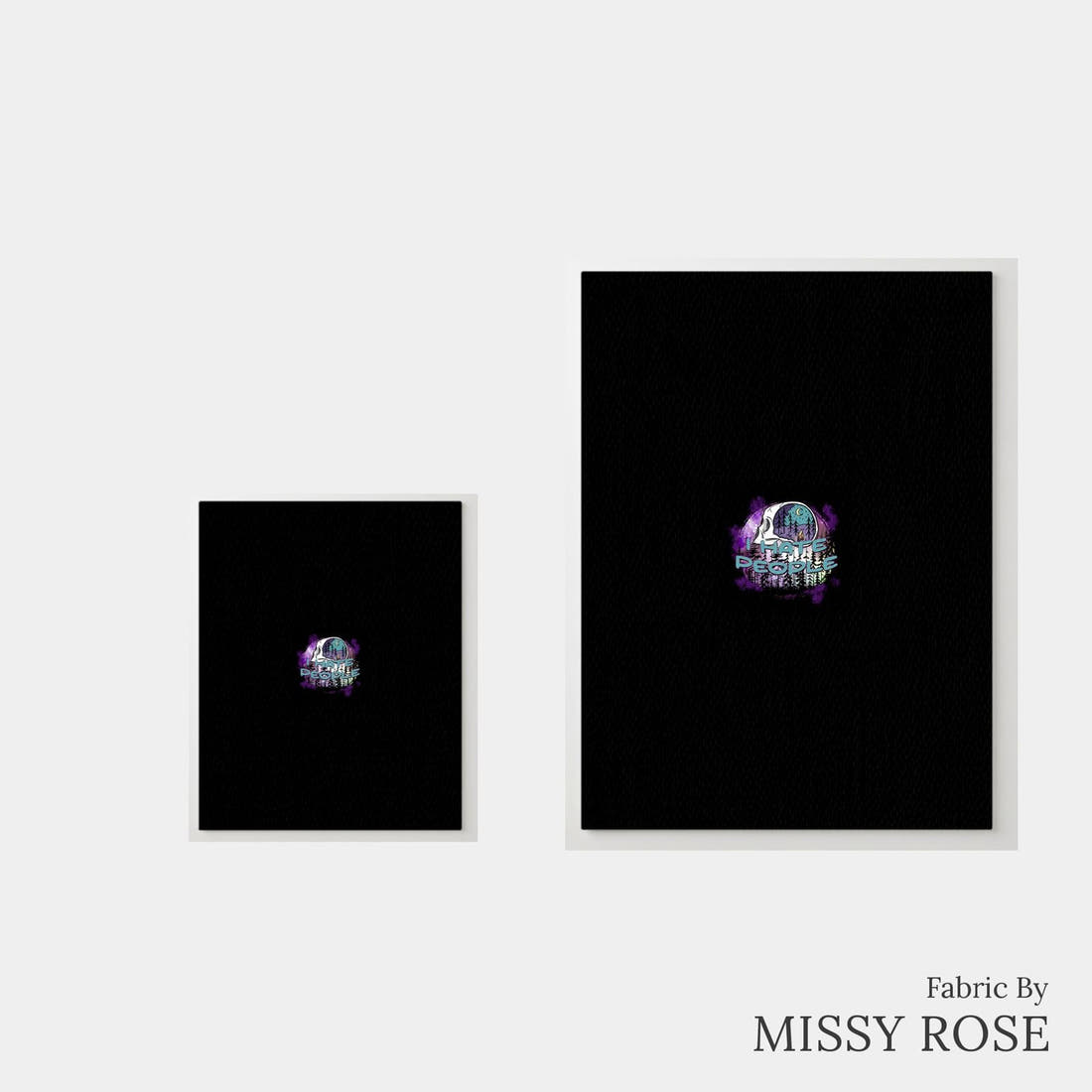 Design 64 Hate People Panel – universal and adult panel sizes side by side | Fabric by Missy Rose