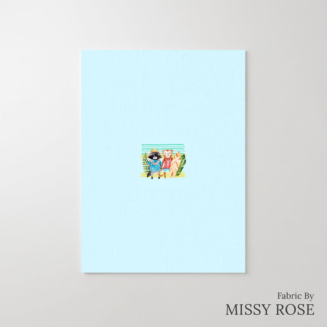 Design 646 Tropical Animals Panel – printed fabric panel with centred picture, custom printed to order | Fabric by Missy Rose