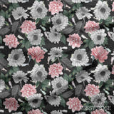 Design 654 - Grey Floral Fabric
