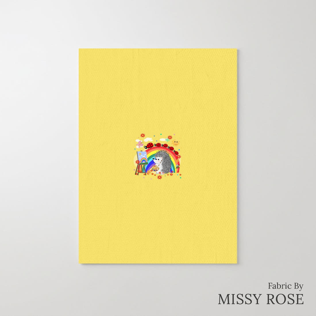 Design 66 Artist Panel – printed fabric panel with centred picture, custom printed to order | Fabric by Missy Rose