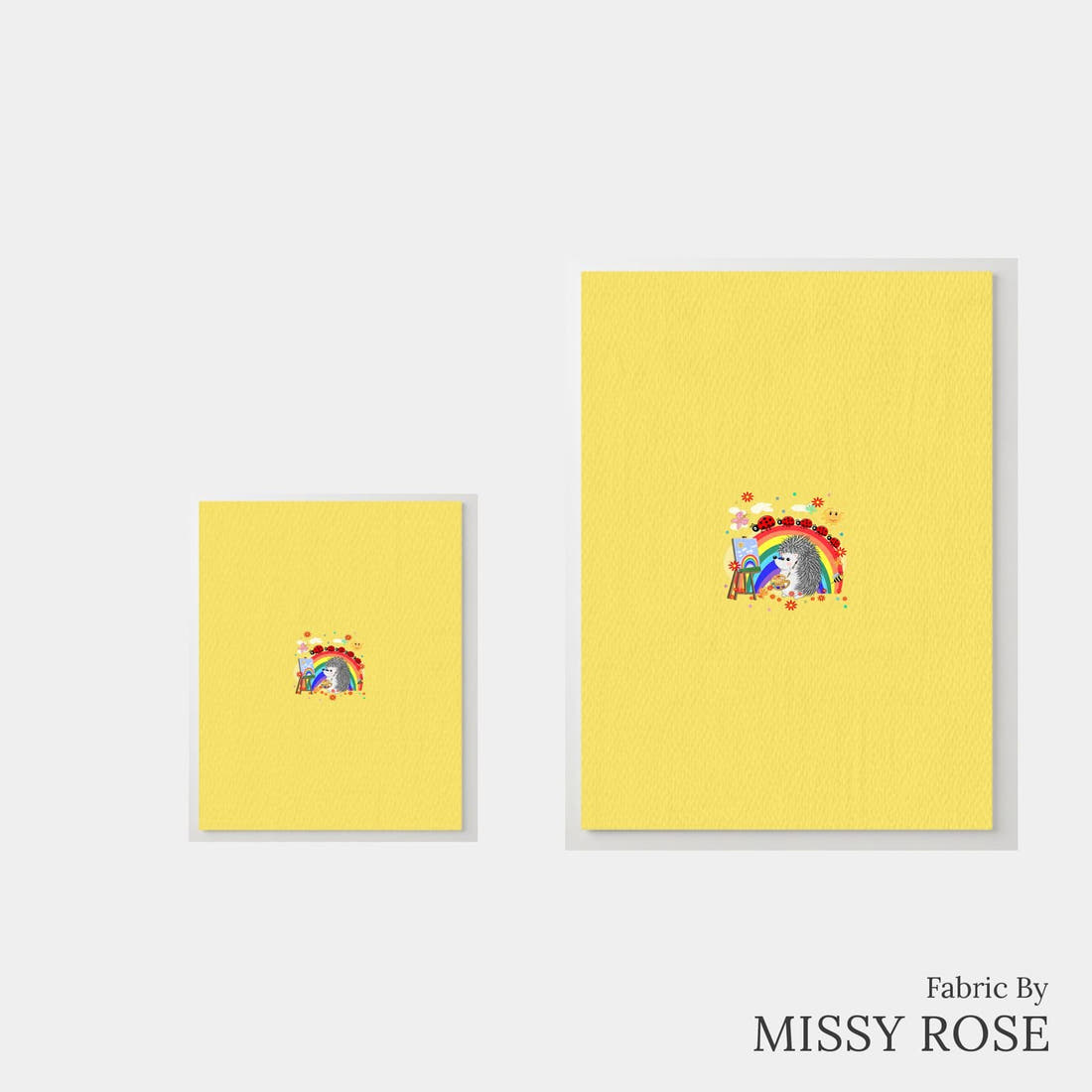 Design 66 Artist Panel – universal and adult panel sizes side by side | Fabric by Missy Rose