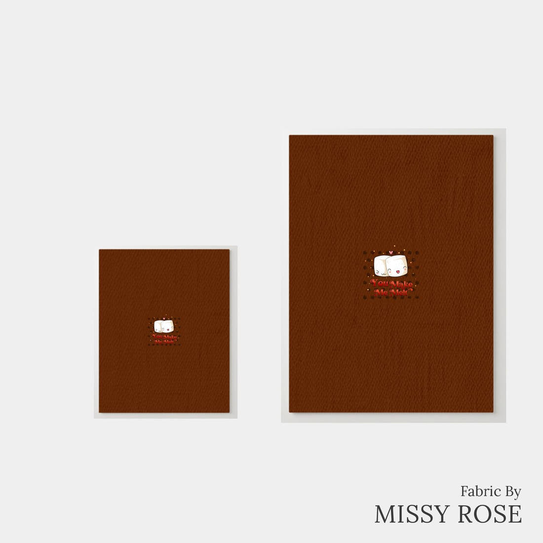 Design 67 Marshmellow Panel – universal and adult panel sizes side by side | Fabric by Missy Rose