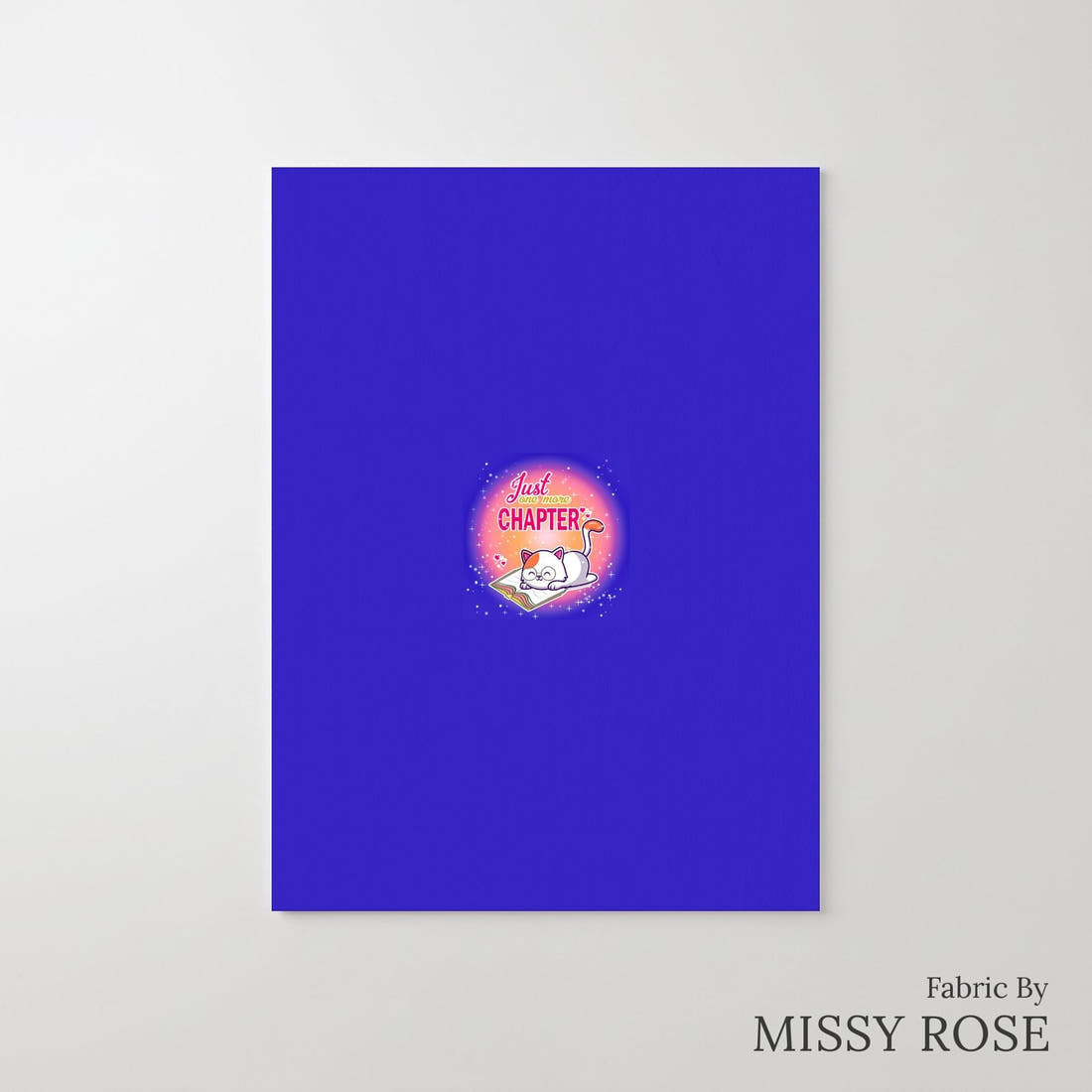 Design 673 Reading Panel – printed fabric panel with centred picture, custom printed to order | Fabric by Missy Rose