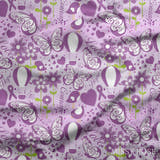 Design 686 - Purple Ribbon Fabric