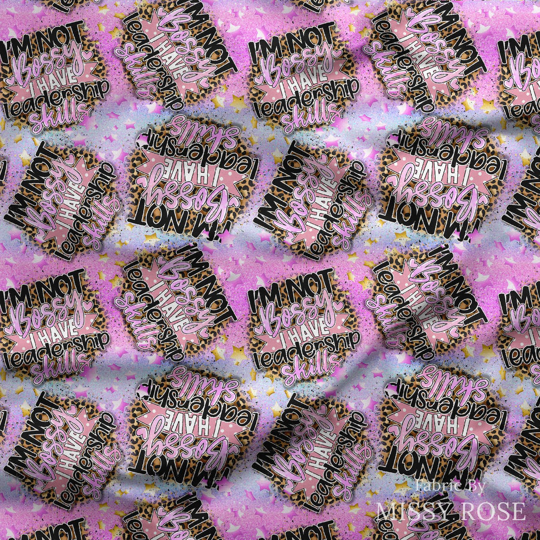Design 692 Leadership Fabric draped fabric mockup – custom printed fabric by the metre | Fabric by Missy Rose