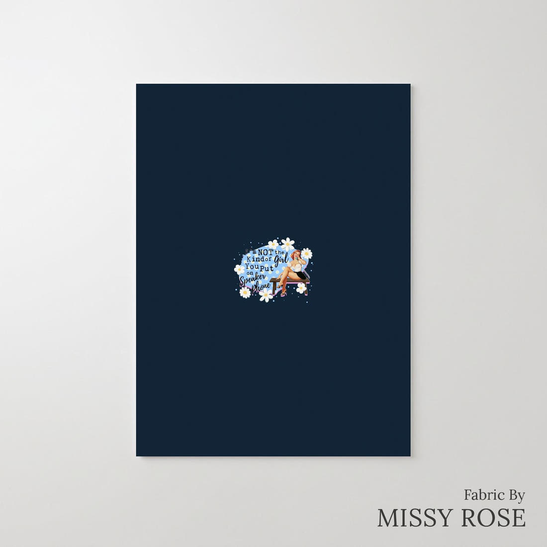 Design 699 Funny Retro Panel – printed fabric panel with centred picture, custom printed to order | Fabric by Missy Rose