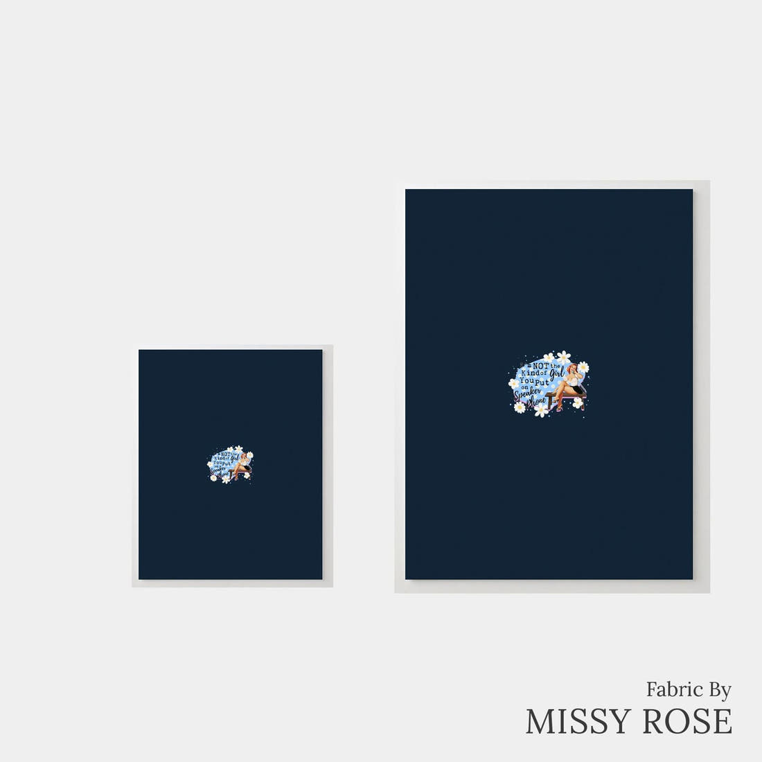Design 699 Funny Retro Panel – universal and adult panel sizes side by side | Fabric by Missy Rose
