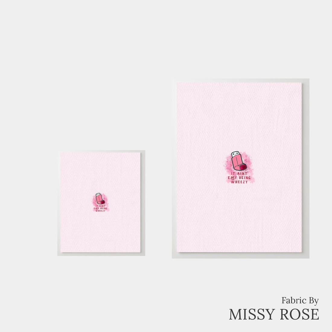 Design 71 Pink Puffer Panel – universal and adult panel sizes side by side | Fabric by Missy Rose