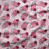 Design 71 - Pink Puffer Fabric