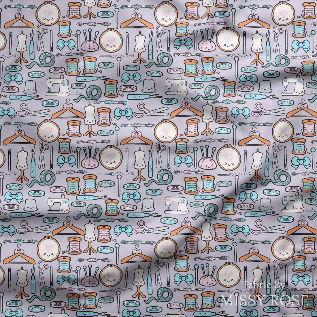 Design 72 Sewing Fabric draped fabric mockup – custom printed fabric by the metre | Fabric by Missy Rose