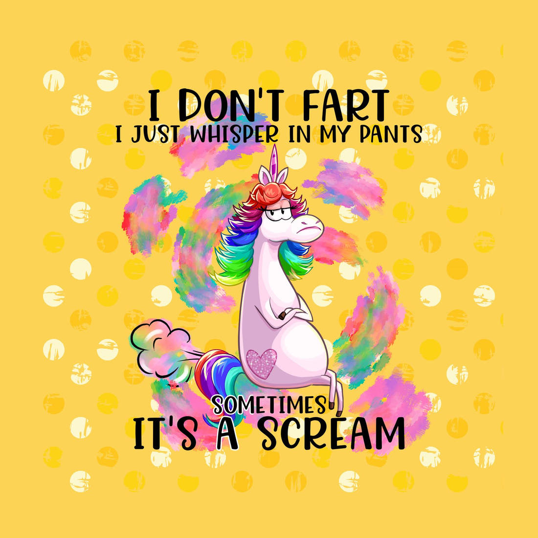 Design 74 Fart Panel – full artwork close-up of the printed picture | Fabric by Missy Rose