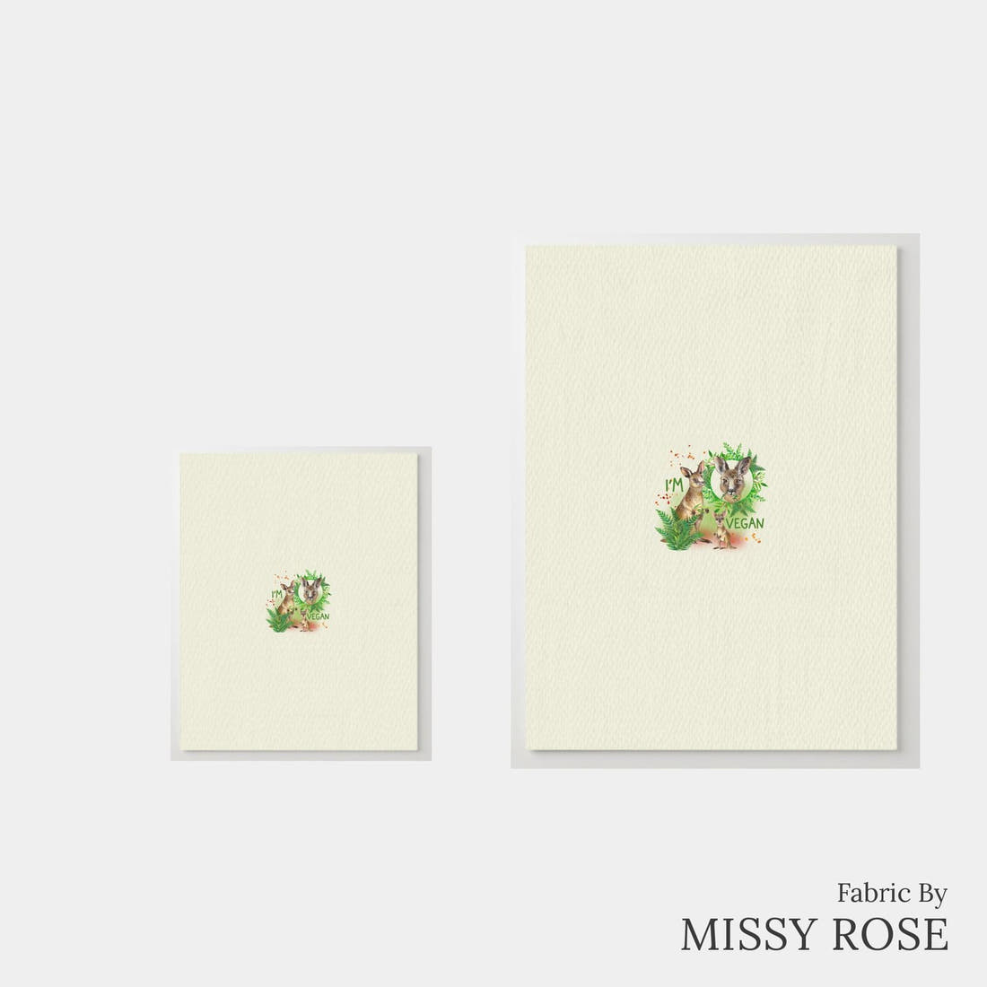 Design 77 Kangaroo Panel – universal and adult panel sizes side by side | Fabric by Missy Rose