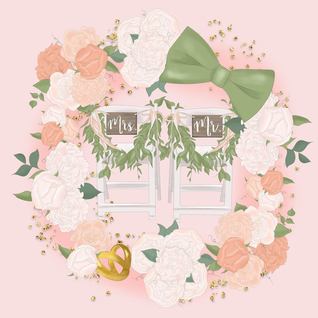 Design 79 Married Panel – full artwork close-up of the printed picture | Fabric by Missy Rose