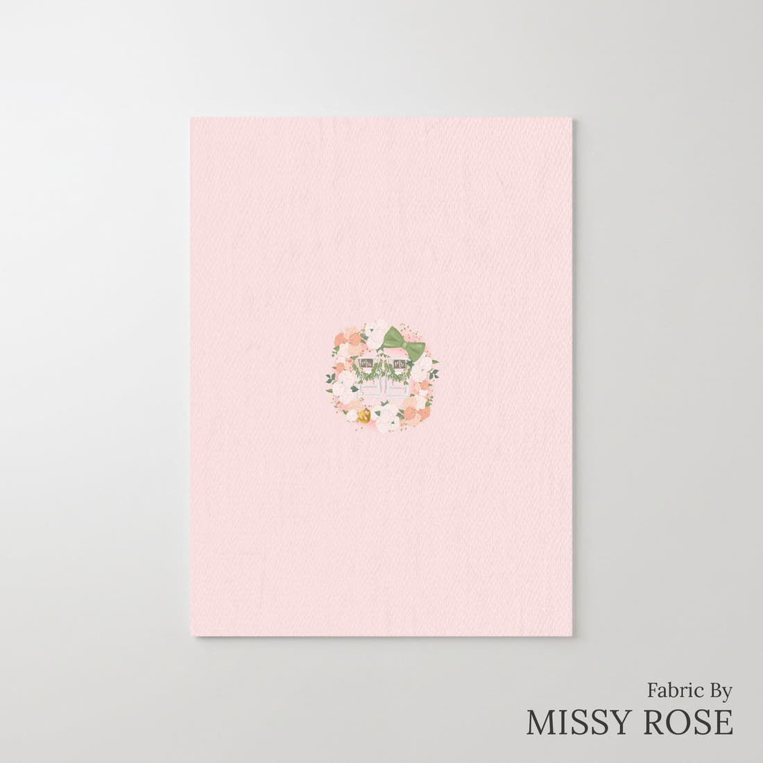 Design 79 Married Panel – printed fabric panel with centred picture, custom printed to order | Fabric by Missy Rose