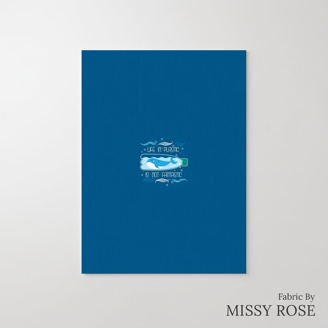 Design 802 Plastic Panel – printed fabric panel with centred picture, custom printed to order | Fabric by Missy Rose
