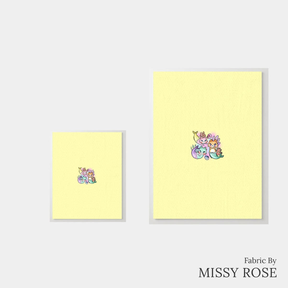 Design 81 Merkitty Panel – universal and adult panel sizes side by side | Fabric by Missy Rose
