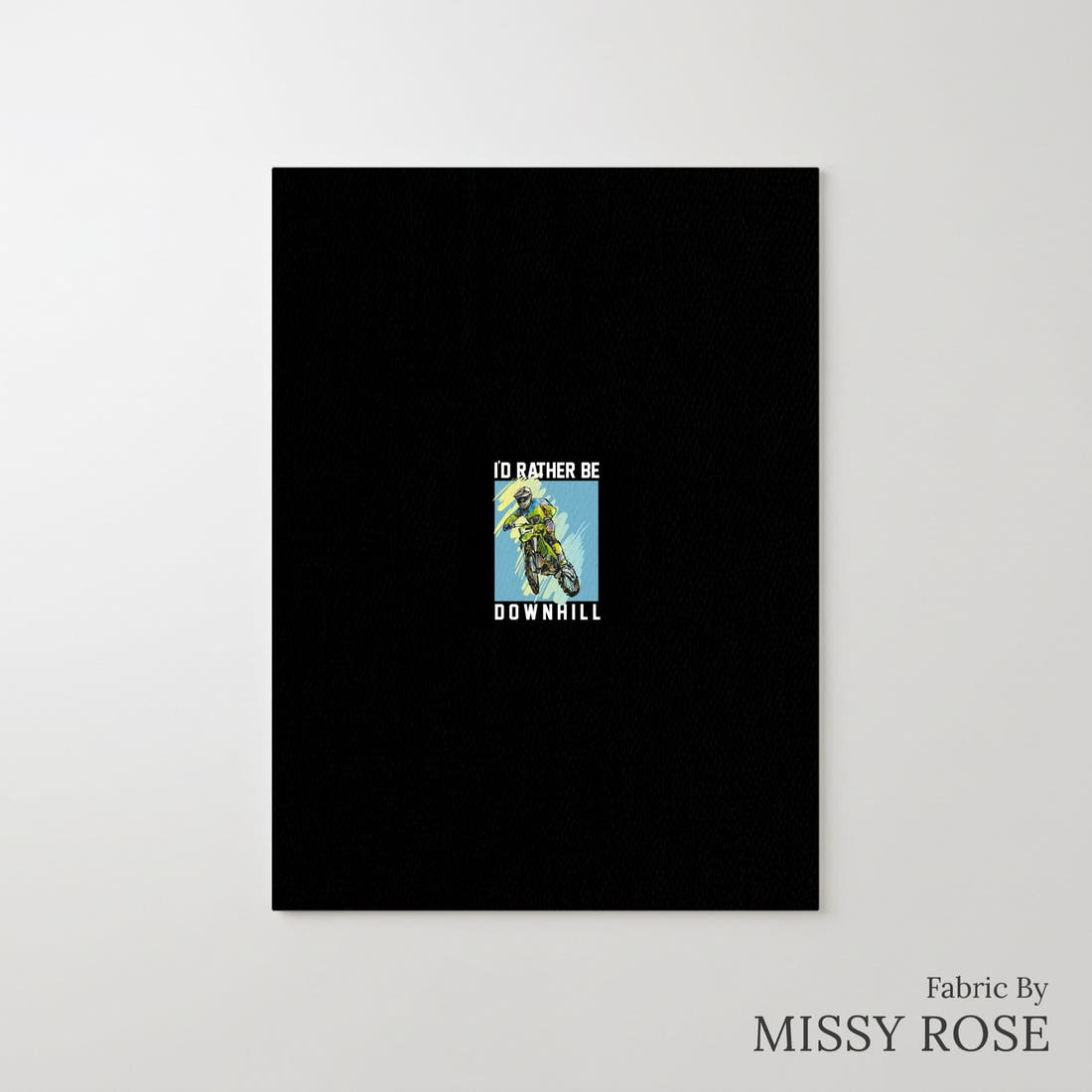 Design 83 Motorbike Panel – printed fabric panel with centred picture, custom printed to order | Fabric by Missy Rose