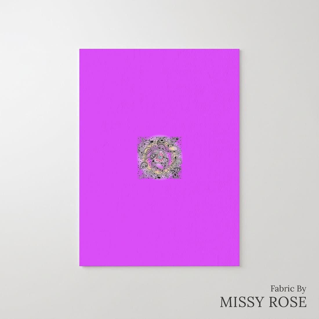 Design 836 Totem Families Panel – printed fabric panel with centred picture, custom printed to order | Fabric by Missy Rose