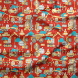 Design 850 - Red Construction Fabric