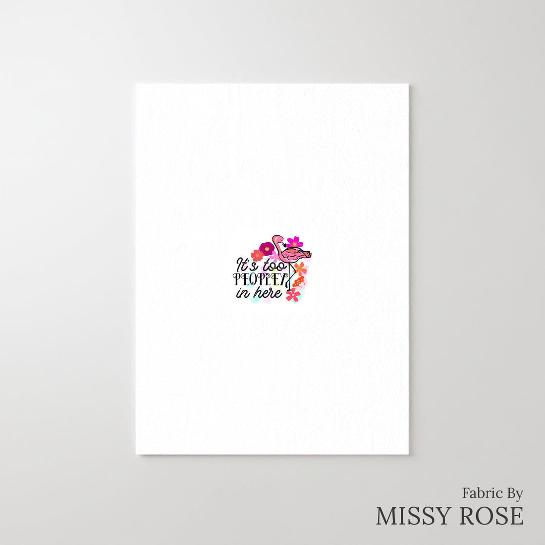 Design 857 Peoply Panel – printed fabric panel with centred picture, custom printed to order | Fabric by Missy Rose