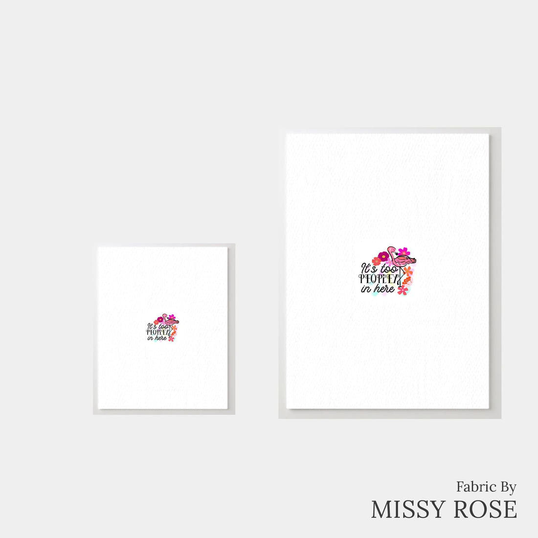 Design 857 Peoply Panel – universal and adult panel sizes side by side | Fabric by Missy Rose